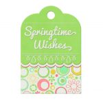 We R Memory Keepers - Simply Spring - Embossed Tag - Wishes